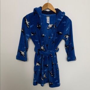 Shark Hood Kids Pajama Robe